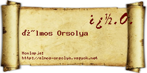 Álmos Orsolya névjegykártya